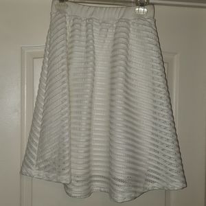 Beautiful, soft white flair skirt